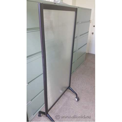 Rolling Translucent Panel Office Room Divider Allsold.ca Buy & Sell